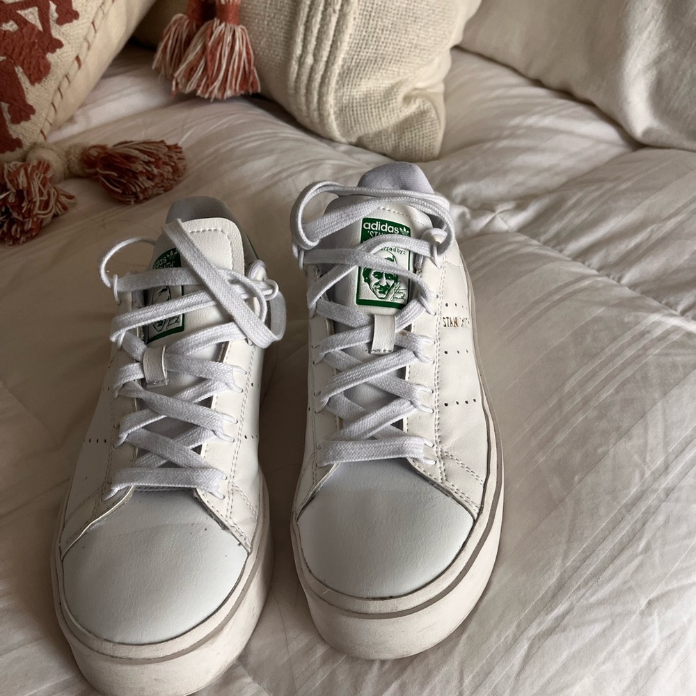 Adidas Stan Smith Bonega Sneakers with Green Accents